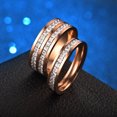 thumbnail image 3 of LYMAYTER Bague Mode pour Femmes - Style Couple, Géométrique, Empilable, 3 of 7
