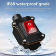 thumbnail image 3 of IP68 Waterproof Boat Rocker Switch 12-24V 16A Waterproof Switch, 3 of 5