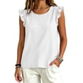 thumbnail image 5 of Tank Tops for Women Low Cut Sleeveless Muscle T Shirt Summer Glow Up Clothes, 5 of 6