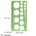 thumbnail image 2 of Drawing Stencil Geometric Template with Various Round Hole Sizes, 2 of 5