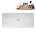 thumbnail image 6 of 59" Streamline B-272-57-BGM Soaking Freestanding Tub and Tray With Internal Drain in Brushed GunMetal, 6 of 10