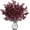 6 Burgundy, variant on 6 Pcs Babys Breath Artificial Flowers Gypsophila Bouquets Bulk Real Touch Fake Silk Flowers for Home DIY Floral Arrangement Table Centerpiece Fall Autumn Decoration (Fall Orange)