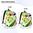 thumbnail image 4 of Daiia Vegetables2 Vintage Canvas Backpack for Men and Women ,Hiking Backpack,Travel Laptop Bag for School,Large Capacity Backpack, 4 of 8