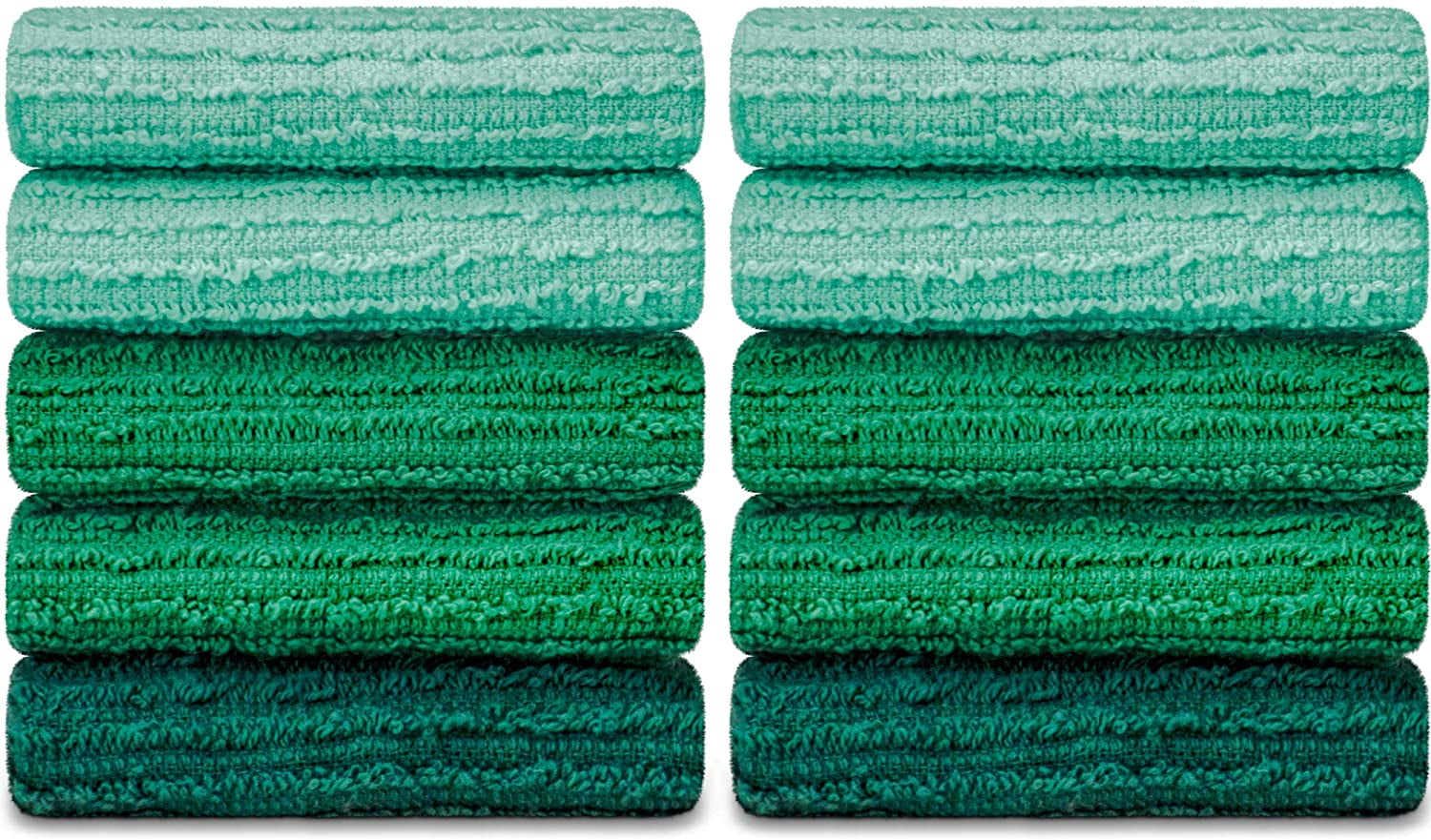  SUABO Teal Turquoise Green Wood Kitchen Towels 6 Pack Dish  Towels Reusable Cleaning Dish Cloths Dish Rag for Kitchen : Health &  Household