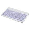 thumbnail image 4 of 10-inch Wireless BT Keyboard Three-system Universal Colorful Rechargeable BT Keyboard Mobilephone Tablet Universal Keyboard Purple, 4 of 7