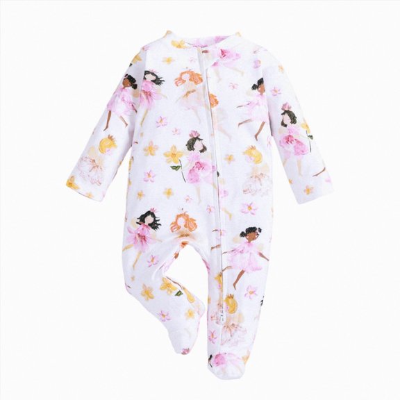 KPOPLK Sleep n Play Footed Pajamas for Baby Boys Newborn Sung Fit One Piece Pjs 0 3 6 9 12 Months Fall Winter Infant Bodysuit Footed Clothes Size 3-6 Months