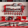 thumbnail image 3 of Power Tool Organizer Wall Mount Cordless Drill Hanger Storage Rack Drill Holder Layers Heavy Duty Power Tool Storage Rack(), 3 of 7