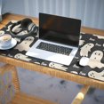 thumbnail image 3 of Long Mouse Pads for Desk,Black Halloween Ghosts with Boo Desk Mats on Top Of Desks, Desk Mouse Pad Extra Large with 3mm Non-Slip Base and Stitched Edge for Gaming,Office,Work,Home 35.4"x15.7", 3 of 6