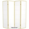 thumbnail image 7 of Red Lantern 6 ft. Tall Double Cross Shoji Screen - Ivory - 4 Panels, 7 of 7