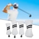 thumbnail image 5 of Funda para cabeza de palo de golf híbrida con etiquetas, fundas para driver y maderas, accesorios de poliuretano. Blanco, 5 of 8