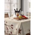 thumbnail image 6 of Brown Farmhouse Table Cloth, Waterproof Tablecloth for Rectangle Tables, Retro Country Stars Rustic Branches Berry Reusable Washable Fabric Table Cover for Restaurant Kitchen Dining Tables 60"x102", 6 of 9