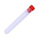 thumbnail image 5 of 10 unidades de botellas de almacenamiento de plástico transparente, barriles de almacenamiento de agujas, tubo, cuentas DIY, contenedores transparentes, organizadores de agujas con enchufe rojo, 5 of 7