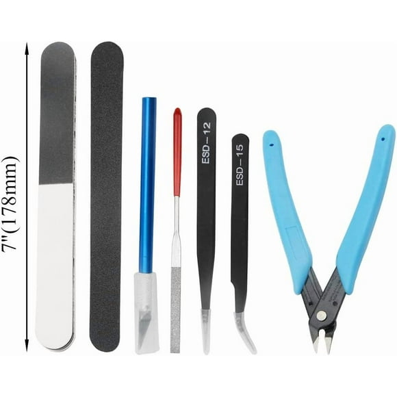 TRA-13 PCS Gundam Model Tools Kit Hobby Building Tools Set for Cars, Airplanes, Buildings, Gundam Robots Models Building Repairing and Fixing