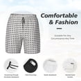thumbnail image 3 of Balery Airplane Bañador para hombre, shorts de playa de secado rápido con entrepierna y forro de compresión-XX-Large, 3 of 6