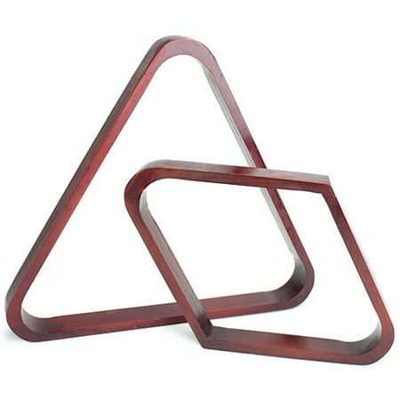 Billiard Ball Rack - Felson Billiard Supplies Mahogany Stain Triangle and Diamond Billiard Ball Racks