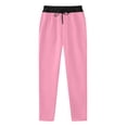 thumbnail image 7 of Mercatoo Girls Oversized Wide Leg Sweatpants Kids Baggy Swea𝐭 Pants Drawstrin𝐠 Waist Color Block Straight Leg Track Pants Trousers, 7 of 7
