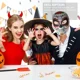thumbnail image 5 of Máscara de Calavera del Día de los muertos, máscara mexicana de huesos completos, utilería para festivales, suministros para fiestas de Halloween, 5 of 5