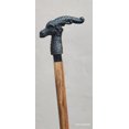 thumbnail image 3 of Wooden Alligator Head Handle Hand-Carved Walking Cane for Grandparents Old Age Vintage, 3 of 7