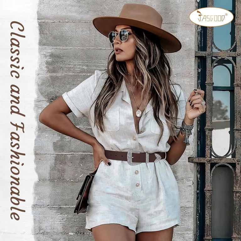 9592 Women Western Leather Belts Ladies Vintage Design Waist Belt For Pants Women Western Leather Belts Ladies Vintage Design Waist Belt  main image 3