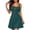 Green, variant on Women's Lace Trim Spaghetti Strap Dress Sleeveless Stretch Bodycon A-Line Camisole Dress Summer Beach Mini Dress