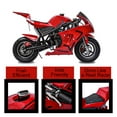 thumbnail image 6 of FRP Mini Gas Pocket Bike 03 On 40cc 2 Stroke, Support Up to 165 lbs, EPA Approved, Perfect Mini Pocket Bike for Kids-Ultra Edition, Red, 6 of 7