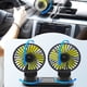 thumbnail image 5 of Kenally Ventilador de 3 velocidades para coche, dispositivo de refrigeración portátil para vehículos de viaje de verano Kits de molduras para tableros de automóviles F402 Succionador 1 cabeza Kenally VI015464-03B, 5 of 6