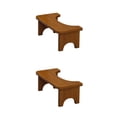 thumbnail image 4 of Matsuzay Taburete de bambú para baño, asiento antideslizante para caca, baño para niños embarazadas, banco en cuclillas para personas Type1 NO1, 4 of 6