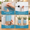 Blue-Seashell-2, variant on 3 Beach Rustic Wood Wall Planter Vase Decor Seashell White