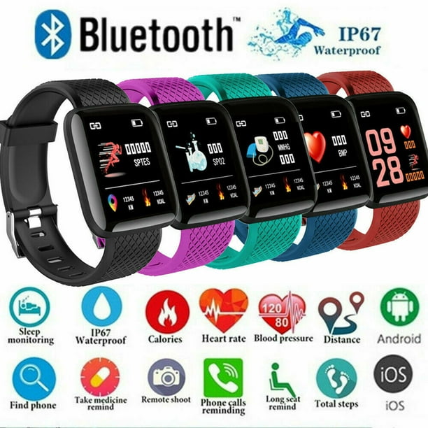 fitness tracker watch with blood pressure and heart rate