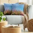 thumbnail image 5 of Ambesonne Floral Throw Pillow Cover 2 Pack, Abstract Sky Dreamy Flowers, 16", Deep Sky Blue Multicolor, 5 of 7