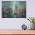 thumbnail image 4 of Luxe Metal Art 'Colorful Day in Manhattan' by Silvia Vassileva, Metal Wall Art, 16" x 12", 4 of 9