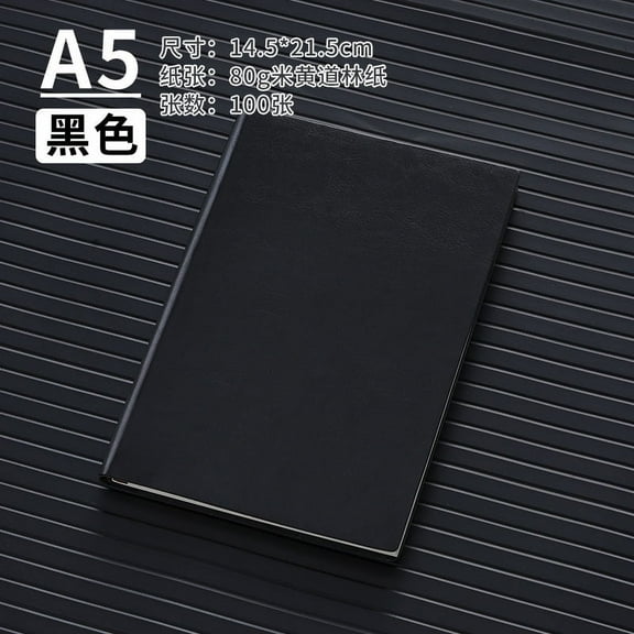 Namzi-b Leather Journal A5 Hardcover Notebook with Pen compartment, Leather for Women Men , Office, Work, Daily and Travel Diary Writing Journal - 100 sheets, 200 pages (Black)