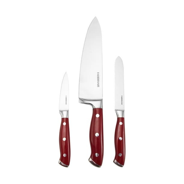Farberware Red Triple Rivet Chef Knife Set, 2Piece Walmart