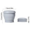 thumbnail image 2 of 180ml Silicone Folding Water Cup, Portable Collapsible Travel Cup with Dustproof Lid and Hanging Rope for Hot and Cold Drinks, 2 of 5