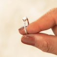 thumbnail image 2 of Anillo de cruz y corazón para mi hija, oración a través de él, anillos de amor cruzados abiertos ajustables de plata de ley 925, nunca te rindas oso de fresa Hogar, 2 of 5