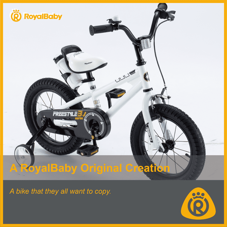 Royalbaby Freestyle 12 Kids Bicycle for Boys Girls Ages 3 4 Years White Walmart