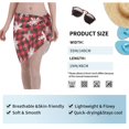 thumbnail image 7 of Disketp Snowflakes On A Buffalo Plaid Women Swimsuit Cover Up Short Chiffon Summer Beach Sarong Bikini Wrap Skirt Bathing Suit, 7 of 7