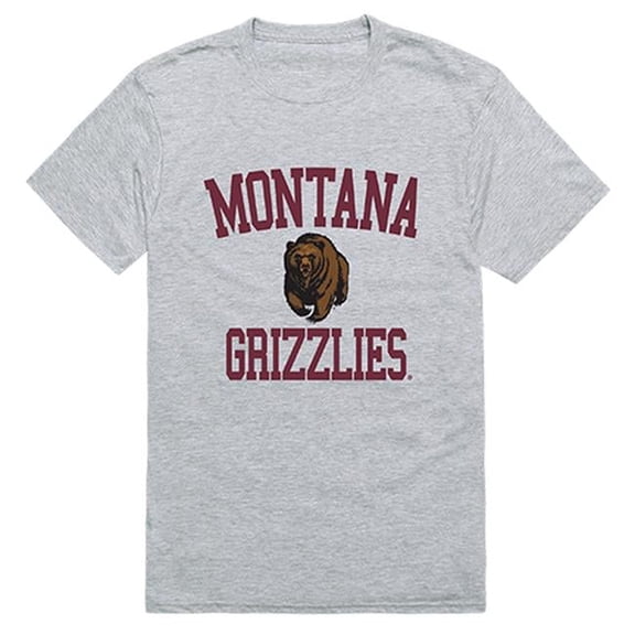 W Republic 539-191-HGY-05 Montana State University Men Arch T-Shirt, Heather Grey - 2XL