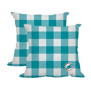 Philadelphia Eagles 2-Pack Buffalo Check Plaid Outdoor Pillow Set