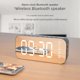 thumbnail image 3 of Altavoz Bluetooth inalámbrico creativo, reloj con espejo, despertador, altavoz Bluetooth inalámbrico, tarjeta de transmisión de radio, altavoz de regalo, 3 of 3