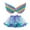 Blue, variant on WOYY Tutu Skirt for Girls Rainbow Ballet Dance Layered Tulle Skirt with Wing, Sizes 2-4