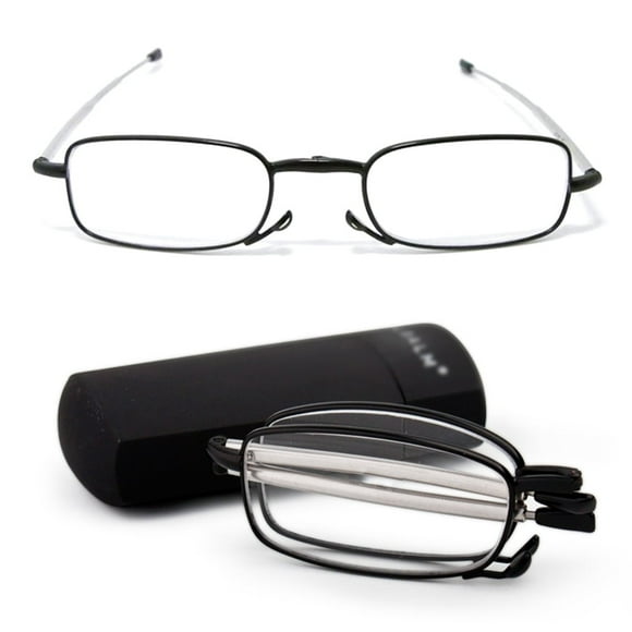 Healthy Compact Folding Frame Reading Glasses Rotation 2.0 1.5 Eyeglass Lot P1