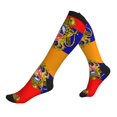 thumbnail image 2 of Compression Socks Women Men Armenian National Emblem Knee High Support Circulation Socks for Running Travel, 2 of 8