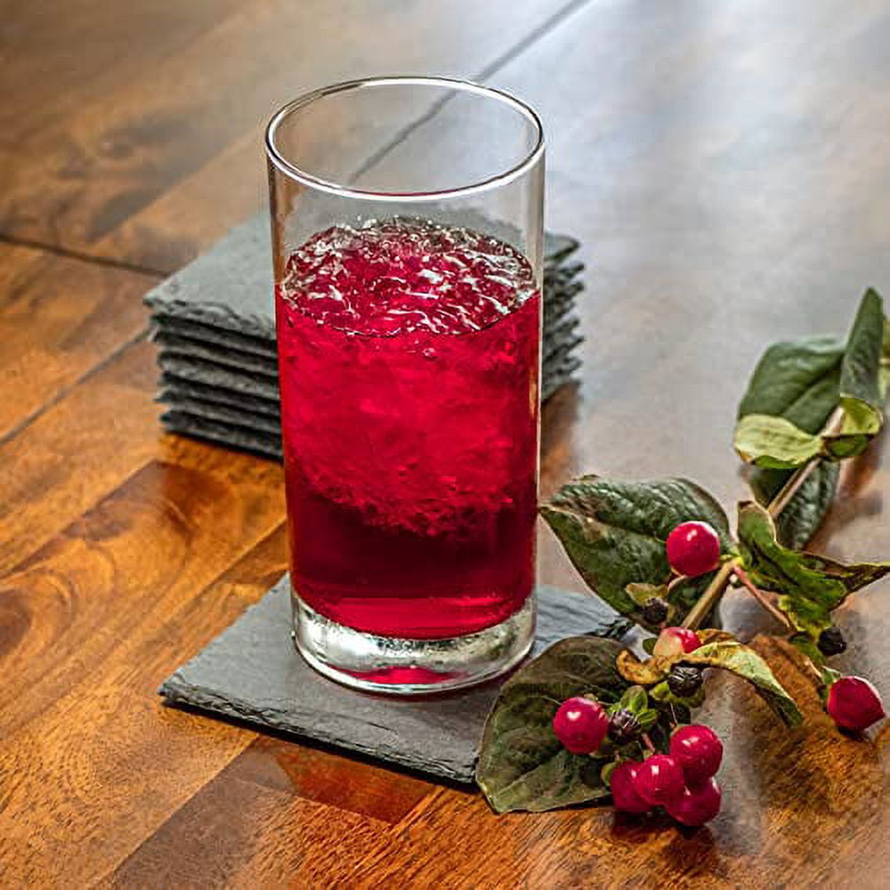 Slate Drink Coasters - Set of 8 - 4" x 4" By Trademark Innovations