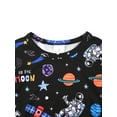 thumbnail image 4 of QEFJNO 3-12Y Kids Boys Pajamas Set 2 PCS Short Sleeve Top and Shorts Pants for Toddler Boys Planet Rocket Pjs Summer, 4 of 10