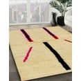 thumbnail image 2 of Ahgly Company Indoor Square Abstract Mustard Yellow Solid Area Rugs, 3' Square, 2 of 6