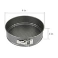 thumbnail image 5 of Mainstays 6" Round Nonstick Carbon Steel Springform Cake Pan, Gray, 5 of 7