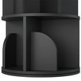 thumbnail image 5 of Yowos Rotating Bookshelf, 2 Tier Small Black Bookcase Corner Shelves Display Storage Tower Space-Saving Revolving for Small Space, 5 of 8
