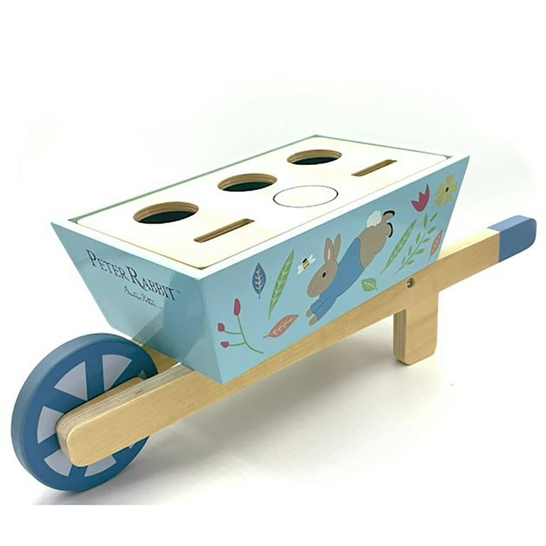 Orange Tree Toys Peter Rabbit: Wheelbarrow - Wooden Wheeled Garden