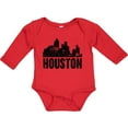 thumbnail image 3 of Inktastic Houston Skyline Grunge Boys or Girls Long Sleeve Baby Bodysuit, 3 of 5